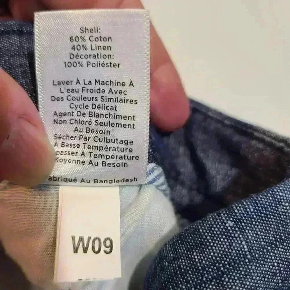 Talbots Embroidered Star Linen Cotton Blend Shorts Sz 14 - Picture 8 of 8